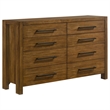 Pemberly Row 4-Piece Eastern King Wood Set in Warm Brown and Cream