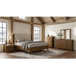 Pemberly Row 5-Piece Eastern King Wood Set in Warm Brown and Cream