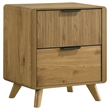 Pemberly Row 4-Piece Wood Queen Bedroom Set in Light Oak/Cream