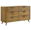 Pemberly Row 4-Piece Wood Queen Bedroom Set in Light Oak/Cream