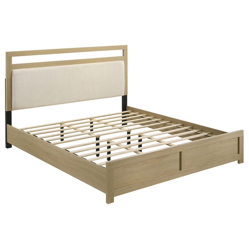 Pemberly Row 5-Piece Wood California King Bedroom Set in Light Oak