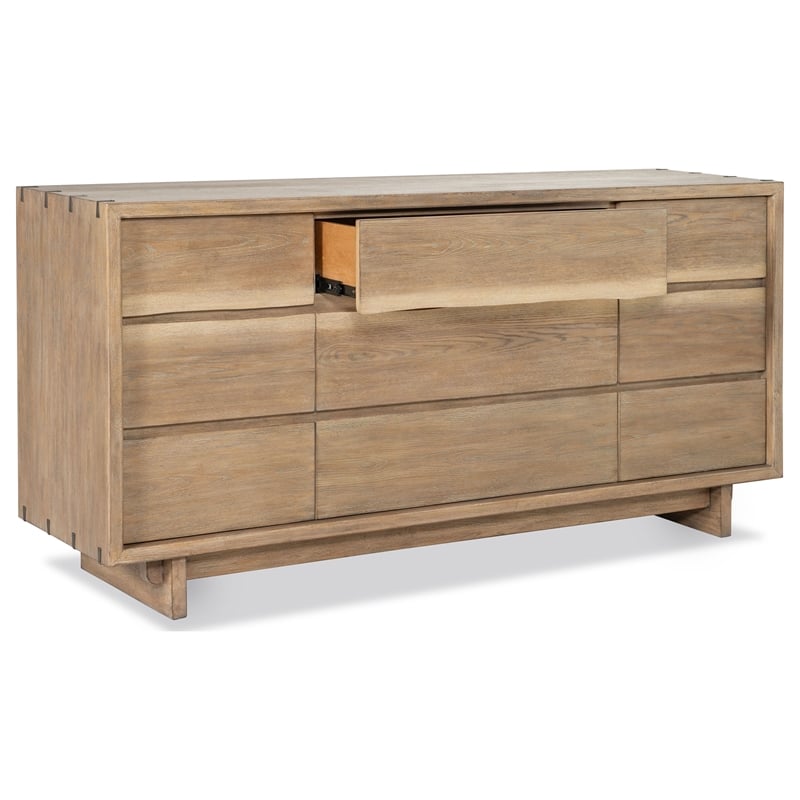 Pemberly Row 4-Piece Wood California King Bedroom Set in Weathered Oak