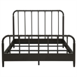 Pemberly Row All Wood Water Pipe Open Frame Queen Bed in Dark Bronze