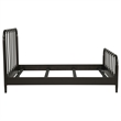 Pemberly Row All Wood Water Pipe Open Frame Queen Bed in Dark Bronze