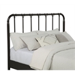 Pemberly Row All Wood Water Pipe Open Frame Queen Bed in Dark Bronze