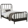 Pemberly Row All Wood Water Pipe Open Frame Twin Bed in Dark Bronze