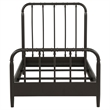 Pemberly Row All Wood Water Pipe Open Frame Twin Bed in Dark Bronze