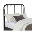 Pemberly Row All Wood Water Pipe Open Frame Twin Bed in Dark Bronze