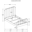 Pemberly Row All Wood Water Pipe Open Frame Twin Bed in Dark Bronze