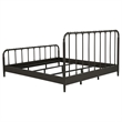 Pemberly Row All Wood Water Pipe Open Frame Eastern King Bed in Dark Bronze