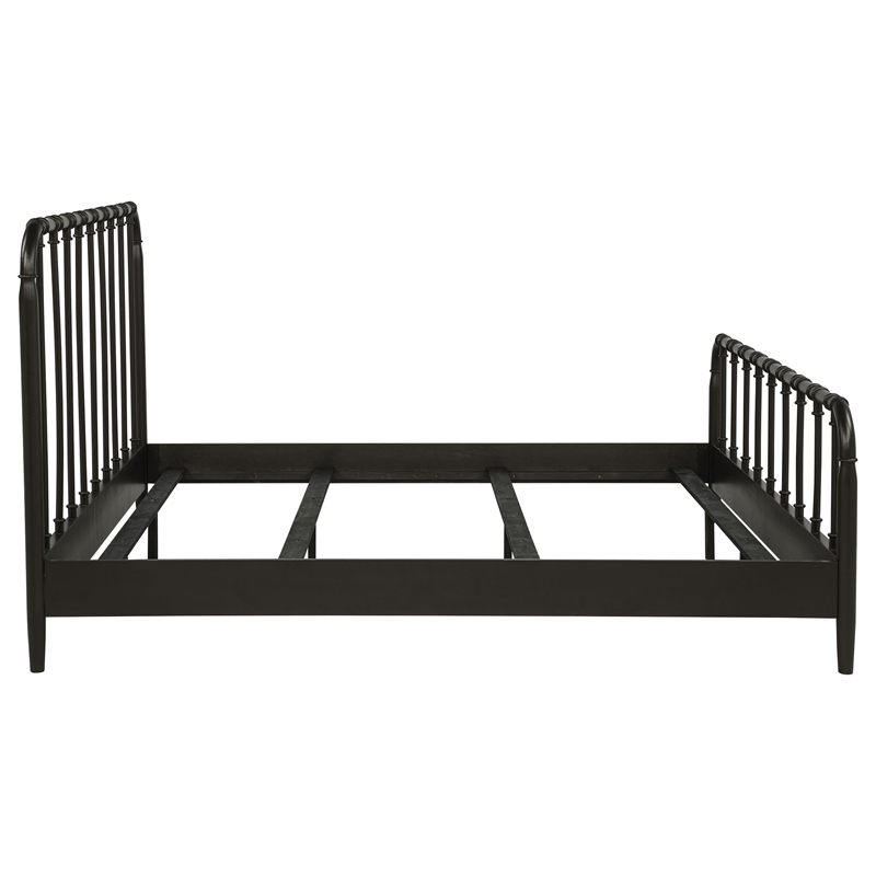 Pemberly Row All Wood Water Pipe Open Frame Eastern King Bed in Dark Bronze