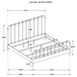 Pemberly Row All Wood Water Pipe Open Frame Eastern King Bed in Dark Bronze
