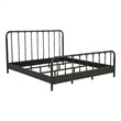 Pemberly Row All Wood Water Pipe Open Frame Eastern King Bed in Dark Bronze