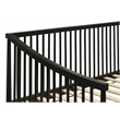 Pemberly Row Transitional Wood Windsor Twin Daybed with Trundle in Black