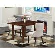 Pemberly Row 3-Piece Drop Leaf Dining Set in Mahogany
