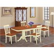 Pemberly Row 5-Piece Wood Dining Set in Buttermilk and Cherry Finish