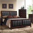 Pemberly Row Wood California King Panel Bed in Cappuccino Finish