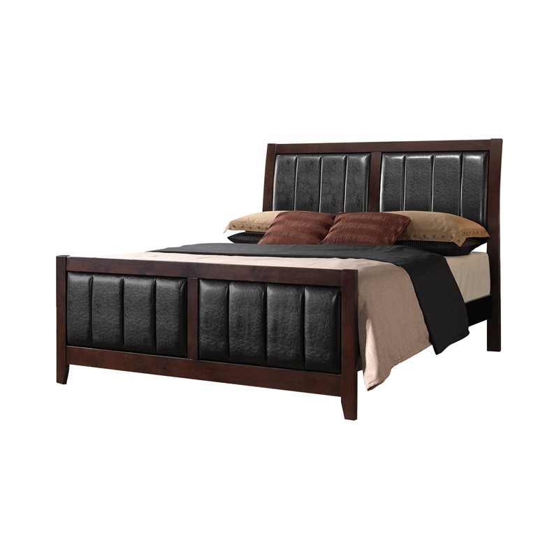 Pemberly Row 5-Piece Eastern King Bedroom Set in Cappuccino Finish