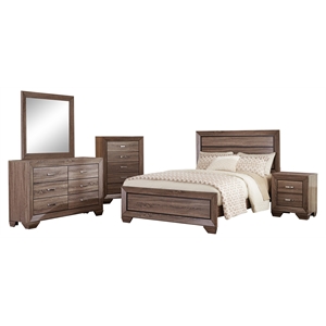 Pemberly Row 5-Piece California King Bedroom Set in Washed Taupe