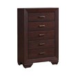 Pemberly Row 5-Piece Eastern King Bedroom Set in Dark Cocoa Finish
