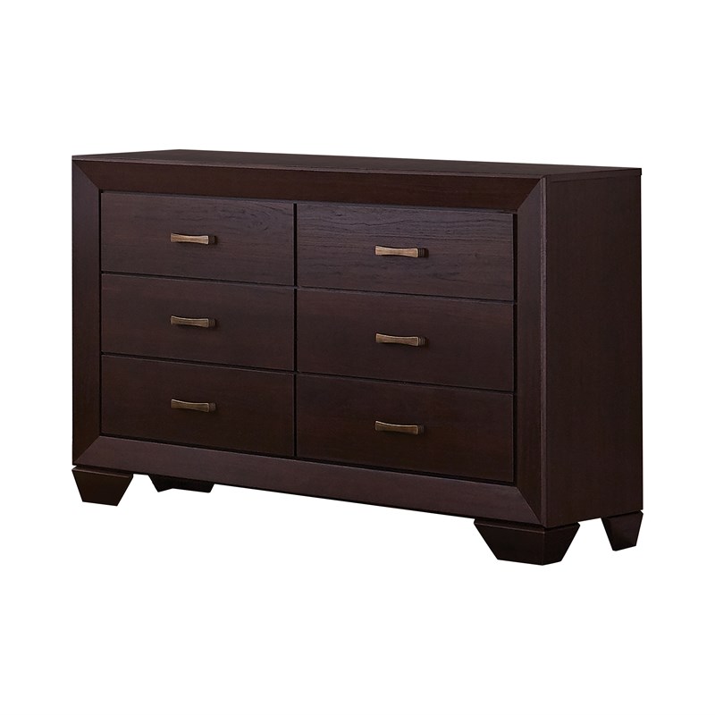 Pemberly Row 5-Piece Eastern King Bedroom Set in Dark Cocoa Finish