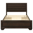 Pemberly Row Wood Queen Storage Panel Bed in Dark Cocoa Finish