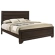 Pemberly Row Wood Eastern King Panel Bed in Dark Cocoa Finish