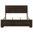 Pemberly Row Wood Eastern King Panel Bed in Dark Cocoa Finish