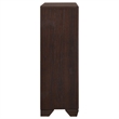 Pemberly Row 5-Drawer Bedroom Chest with Brass Pulls in Dark Cocoa
