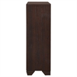 Pemberly Row 5-Drawer Bedroom Chest with Brass Pulls in Dark Cocoa