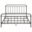 Pemberly Row Traditional Metal Eastern King Spindle Bed in Dark Bronze