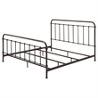 Pemberly Row Traditional Metal Eastern King Spindle Bed in Dark Bronze