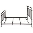 Pemberly Row Traditional Metal Eastern King Spindle Bed in Dark Bronze