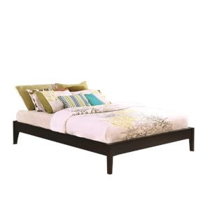 Pemberly Row Full Universal Platform Bed in Cappuccino Finish