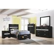 Pemberly Row 4-Piece Twin Storage Bedroom Set in Black Finish