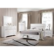 Pemberly Row 5-Piece Eastern King Bedroom Set in White Finish