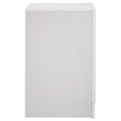 Pemberly Row 3-Drawer Nightstand Bedside Table in White Finish