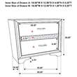 Pemberly Row 3-Drawer Nightstand Bedside Table in White Finish