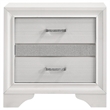 Pemberly Row 3-Drawer Nightstand Bedside Table in White Finish