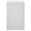 Pemberly Row 3-Drawer Nightstand Bedside Table in White Finish