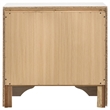 Pemberly Row 3-Drawer Nightstand Bedside Table in White Finish