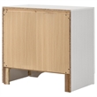 Pemberly Row 3-Drawer Nightstand Bedside Table in White Finish