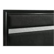 Pemberly Row 4-Piece Full Upholstered Bedroom Set in Black Finish
