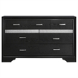 Pemberly Row 4-Piece Full Upholstered Bedroom Set in Black Finish