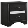 Pemberly Row 5-Piece Full Upholstered Bedroom Set in Black Finish