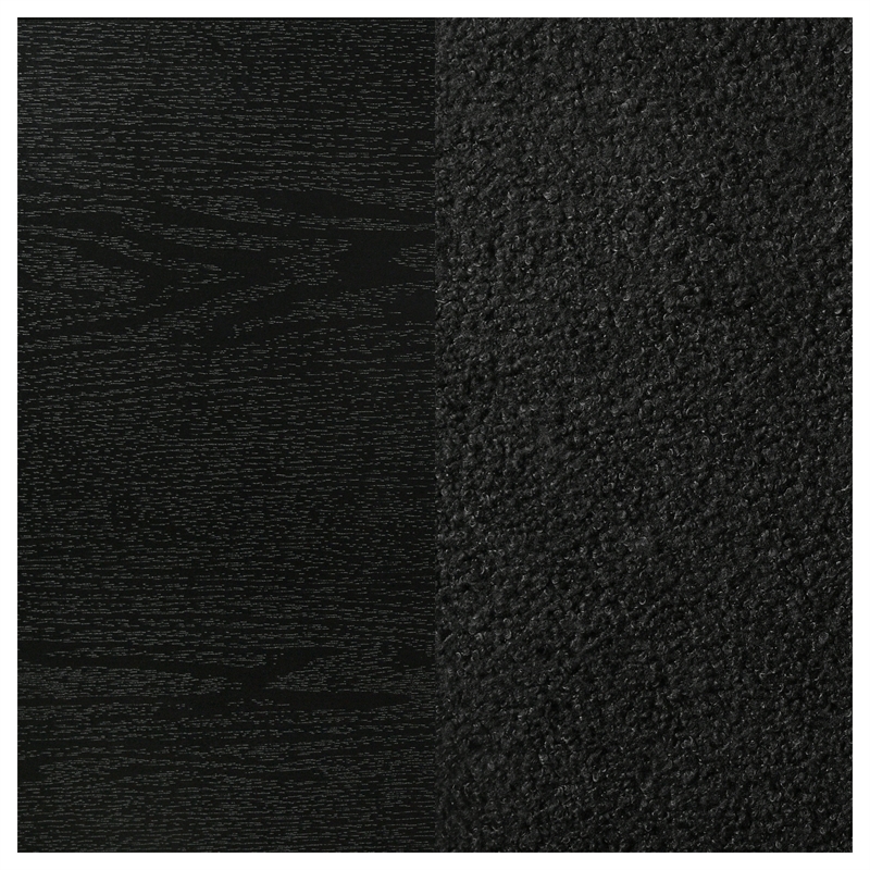 Pemberly Row 4-Piece Eastern King Upholstered Bedroom Set in Black