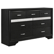 Pemberly Row 5-Piece Queen Upholstered Bedroom Set in Black Finish
