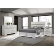 Pemberly Row 4-Piece Eastern King Upholstered Bedroom Set in White
