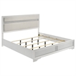 Pemberly Row 4-Piece Eastern King Upholstered Bedroom Set in White