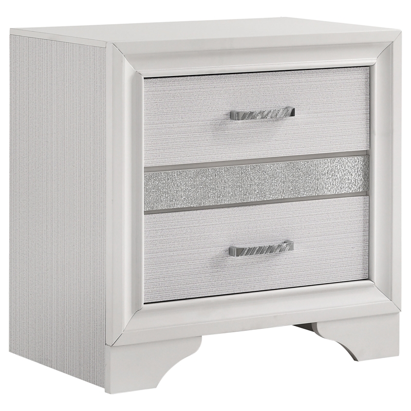 Pemberly Row 4-Piece Eastern King Upholstered Bedroom Set in White